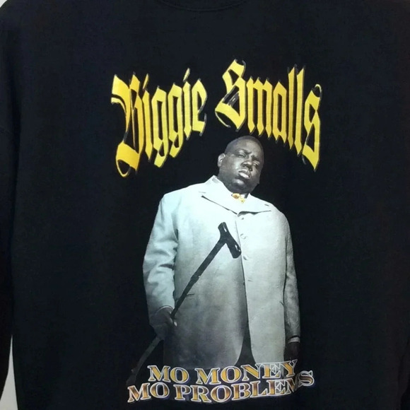 H&M Biggie Smalls Oversize Fit Black Sweatshirt - Picture 3 of 6